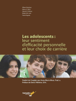 LES ADOLESCENTS : LEUR SENTIMENT D EFFICACITE PERSONNELLE ET LEUR CHOIX DE CARRIERE