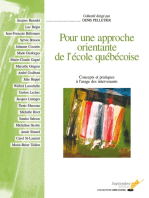 POUR UNE APPROCHE ORIENTANTE DE L'ECOLE QUEBECOISE: Concepts et pratiques à l’usage des intervenants