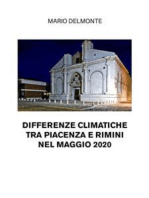 Differenze climatiche tra Piacenza e Rimini nel maggio 2020