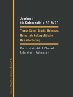 Jahrbuch für Kulturpolitik 2019/20: Kultur. Macht. Heimaten. Heimat als kulturpolitische Herausforderung