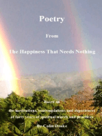 Poetry from the Happiness That Needs Nothing
