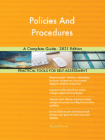 Policies And Procedures A Complete Guide - 2021 Edition