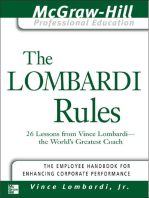 The Lombardi Rules: 26 Lessons from Vince Lombardi--The World's Greatest Coach