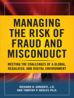 Managing the Risk of Fraud and Misconduct