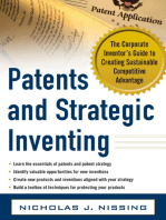 Patents and Strategic Inventing: The Corporate Inventor's Guide to Creating Sustainable Competitive Advantage