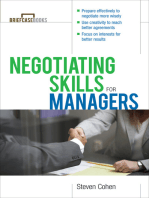 Negotiating Skills for Managers