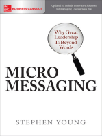 Micromessaging: Why Great Leadership is Beyond Words