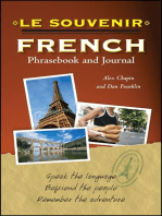 Le souvenir French Phrasebook and Journal