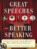 Great Speeches For Better Speaking