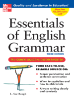 Essentials of English Grammar: A Quick Guide To Good English