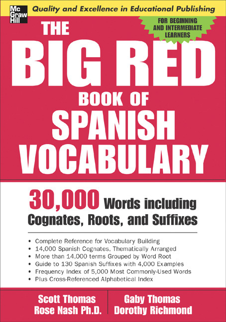 The Big Red Book Of Spanish Vocabulary By Scott Thomas Ebook Scribd