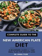 Complete Guide to the New American Plate Diet: A Beginners Guide & 7-Day Meal Plan for Weight Loss