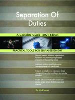 Separation Of Duties A Complete Guide - 2021 Edition