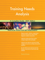 Training Needs Analysis A Complete Guide - 2021 Edition