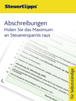 Abschreibungen: Holen Sie das Maximum an Steuerersparnis raus