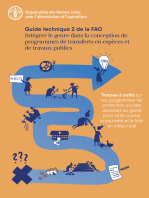 Intégrer le genre dans la conception de programmes de transferts en espèces et de travaux publics: Guide technique 2 de la FAO