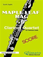 Maple Leaf Rag - Clarinet Quartet (score)