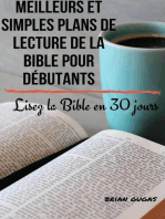 Meilleurs et simples plans de lecture de la Bible pour débutants