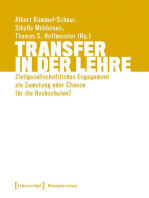 Transfer in der Lehre: Zivilgesellschaftliches Engagement als Zumutung oder Chance für die Hochschulen?