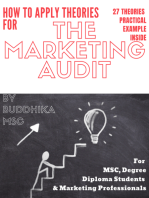 How to Apply Marketing Theories for "The Marketing Audit": 27 Theories Practical Example inside