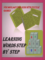 learning word step by step puzzle game: vocabulary making with puzzle