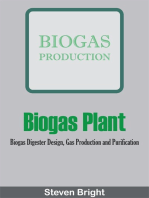 Biogas Plant: Biogas Digester Design, Gas Production and Purification