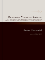 Reading Mark's Gospel as a Text from Collective Memory