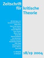 Zeitschrift für kritische Theorie / Zeitschrift für kritische Theorie, Heft 18/19: 10. Jahrgang (2004)