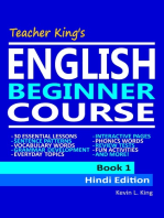 Teacher King’s English Beginner Course Book 1: Hindi Edition