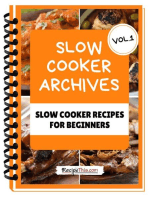 Slow Cooker Cookbook For Beginners – Volume 1