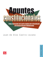 Apuntes constitucionales: Temas destacados de la parte orgánica de la Constitución y de nuestro derecho administrativo.