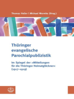 Thüringer evangelische Parochialpublizistik: Im Spiegel der 'Mitteilungen für die Thüringer Heimatglöckner' (1917–1919)