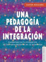 Una pedagogía de la integración: Competencias e integración de los conocimientos en la enseñanza