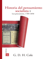 Historia del pensamiento socialista, I: Los precursores, 1789-1850