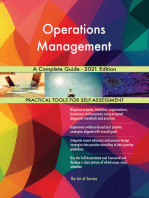 Operations Management A Complete Guide - 2021 Edition