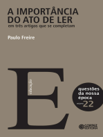 A importância do ato de ler em três artigos que se completam: Volume 22