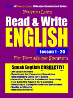 Preston Lee's Read & Write English Lesson 1: 20 For Portuguese Speakers