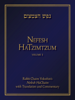 Nefesh HaTzimtzum, Volume 1: Rabbi Chaim Volozhin’s Nefesh HaChaim with Translation and Commentary