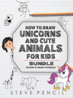 How To Draw Unicorns And Cute Animals BUNDLE