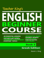 Teacher King’s English Beginner Course Book 3: Greek Edition
