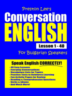 Preston Lee's Conversation English For Bulgarian Speakers Lesson 1: 40