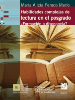 Habilidades complejas de lectura en el posgrado. ¿Formación o disonancia?