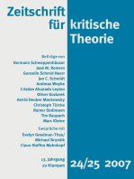 Zeitschrift für kritische Theorie / Zeitschrift für kritische Theorie, Heft 24/25: 13. Jahrgang (2007)
