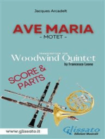 Ave Maria (Arcadelt) - Woodwind Quintet - Score & Parts