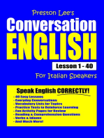 Preston Lee's Conversation English For Italian Speakers Lesson 1