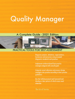 Quality Manager A Complete Guide - 2021 Edition