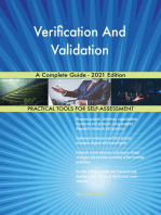 Verification And Validation A Complete Guide - 2021 Edition