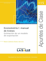 Econometría I: manual de Eviews: Estimulación de un modelo de exportación