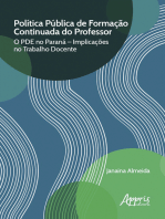 Política Pública de Formação Continuada do Professor:: O Pde no Paraná – Implicações no Trabalho Docente