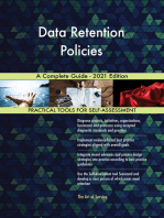 Data Retention Policies A Complete Guide - 2021 Edition